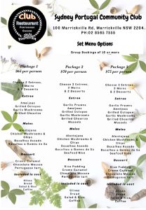 Restaurant of Sydney Portugal Community Club