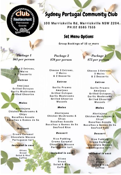 Restaurant of Sydney Portugal Community Club
